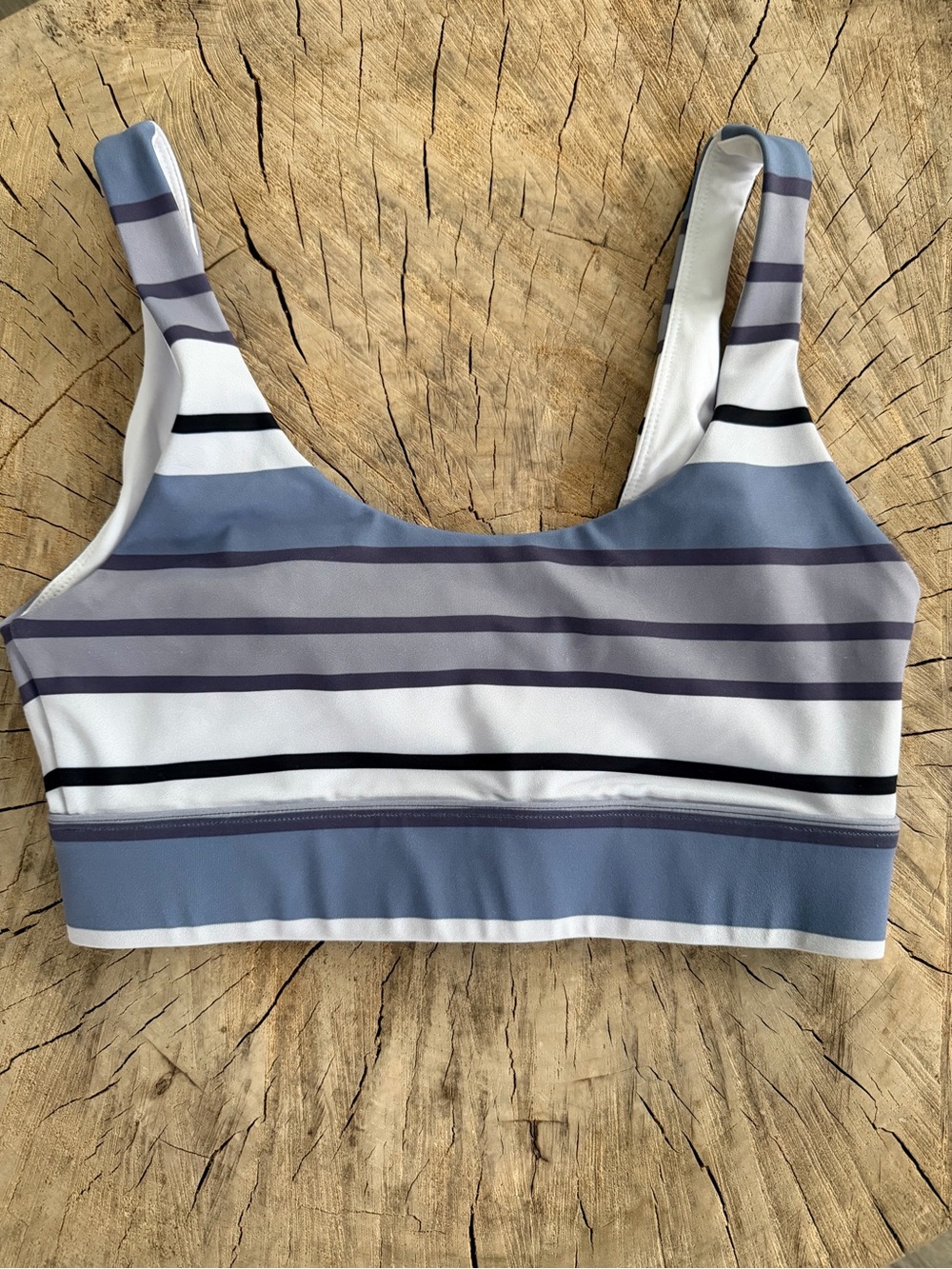 ZYIA Horizon striped Sports Bra